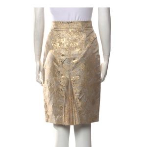 Blumarine Gold Metallic Skirt